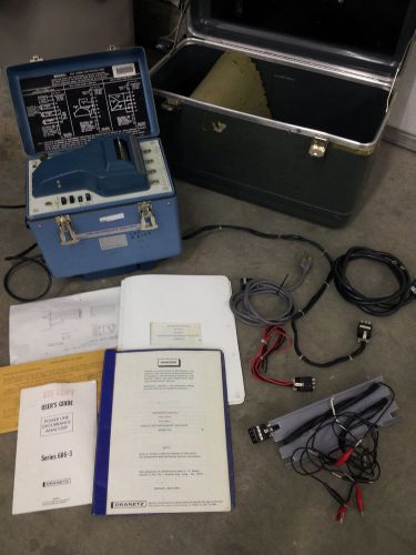 Dranetz 606-3 Line Disturbance Analyzer with hard case manuals misc.