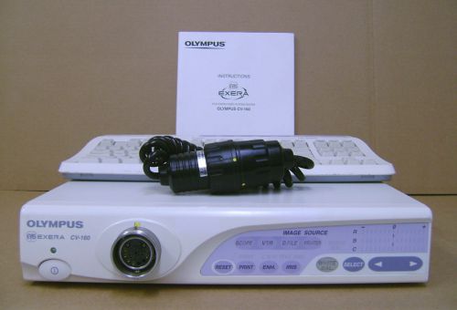 Olympus CV-160 Video Processor with Pigtail, Keyboard &amp; Operating Manual