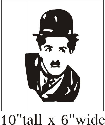 Charlie Chaplin  Funny Car Truck Bumper Vinyl Sticker Decal Decor Art-1936