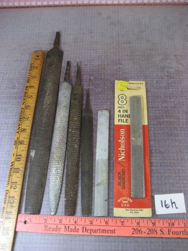 set of 6 FILES 8&#034; Nicholson Black Diamond Continental McMillan Germany tools16h