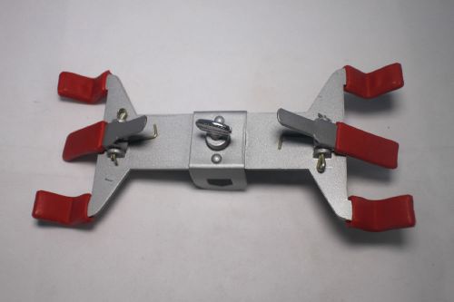 Double Burette Clamp - Plated Steel with Plastic Coated Jaws