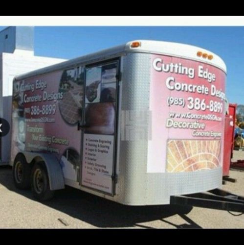 Decorative concrete trailer package