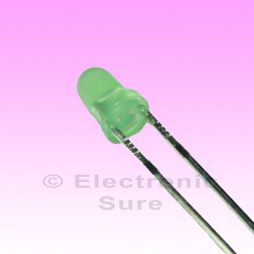 100 x LED Green Color Round 3mm Transparent Lens