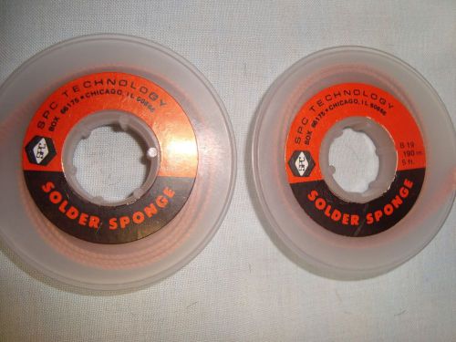 SPC TECH DESOLDERING BRAID / WICK,  5 FT SPOOLS,  .190&#034; ( approx 3/16&#034; ) WIDE