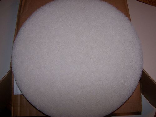 13&#034; Floor Maintenance Pads  (White)  Box of 5