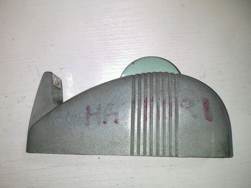 Vintage Industrial Large Size Metal Scotch Tape Dispenser Metal - Art Deco Green