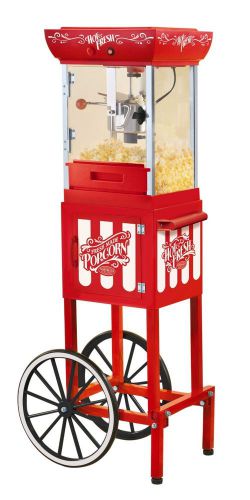 NEW Nostalgia Electric 48&#034; Popcorn Machine Maker Cart Stand Kettle Popper CCP399