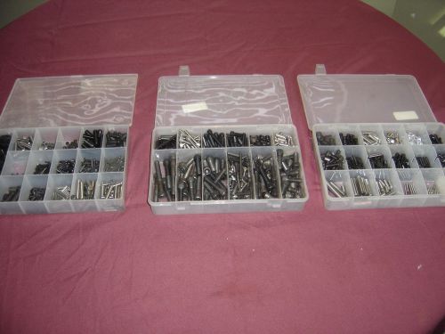 Machine Shop Hardware 3 Complete Box Organizers Lot