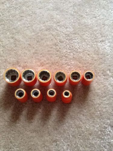 Cementex 10 Piece 1000v 3/8 Double insulated Sockets