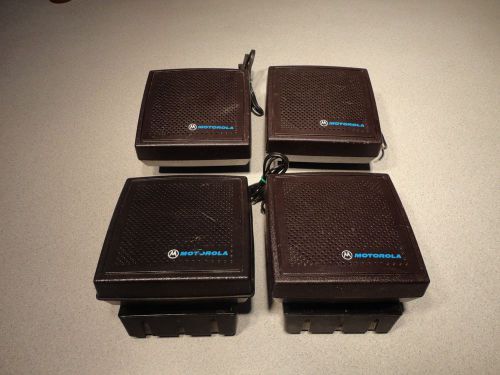 LOT OF 4 MOTOROLA HSN6001A HSN6001B LOUD EXTERNAL SPEAKER TESTED