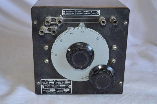 ANTIQUE GENERAL RADIO VARIABLE INDUCTOR TYPE 107 M WOOD CASE ORIGINAL FREE SHIP