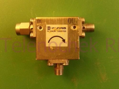 RF microwave single junction circulator 1843 MHz CF/ 525 MHz BW/ 40 Watt/ data