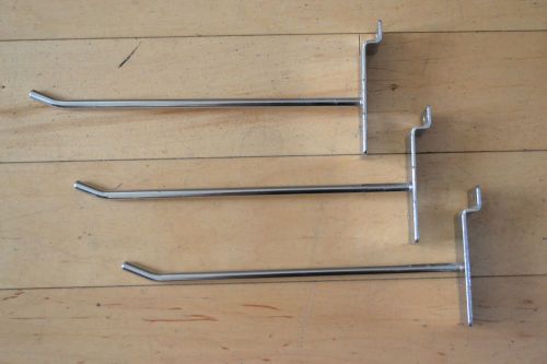 Slatwall Hooks - 8&#034; Chrome - Lot Of 75