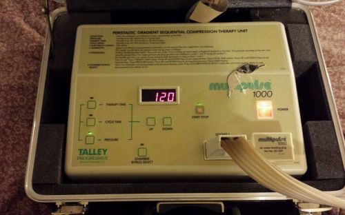 Talley multipulse 1000 peristaltic gradient sequential compression therapy unit for sale