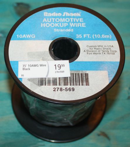 New RADIOSHACK 278-569 10 GAUGE Automotive Hookup Wire 35 FT Stranded