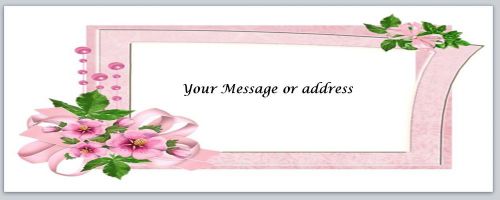 30 Flowers Personalized Return Address Labels Buy 3 get 1 free (bo205)