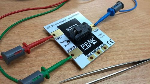 Adapter for Testing SOT23 Parts on DCA55 and DCA75 (PCA23)