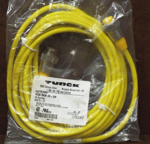 1 NEW TURCK ELEKTRONIK RSMRKM571-5M CORDSET NETWORK MINIFAST NIP *MAKE OFFER*