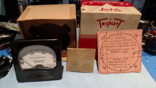 Triplett Model 327-T DC 0-300 MA Panel Meter