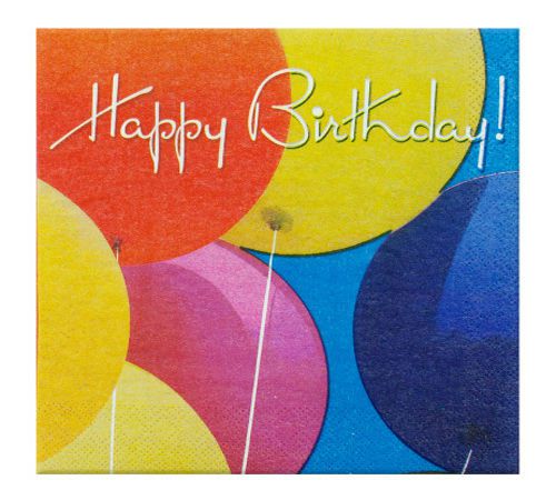 Birthday Napkins - Set of 24 [ID 3169796]