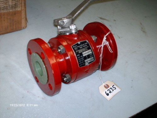 ACF/WKM Lined Ball Valve Cat #B2902-T20 1-1/2 &#034; 150# Flg Dynaseal 350 275# NIB