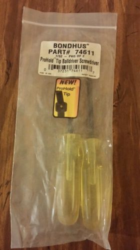 Bondhus 7/32&#034; balldriver hex driver #74611 new package of 2 free shipping! for sale