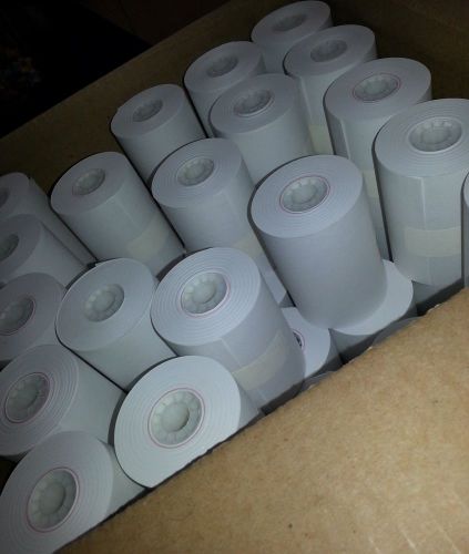 44-3&#034; x 97&#039; 1 pt Eclipse Non-Thermal Credit Card/Calculator Printer Paper Rolls