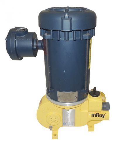 NEW MRoy RH11 Milton Roy Controlled Volume Metering Pump Leeson 1.75 HP Motor