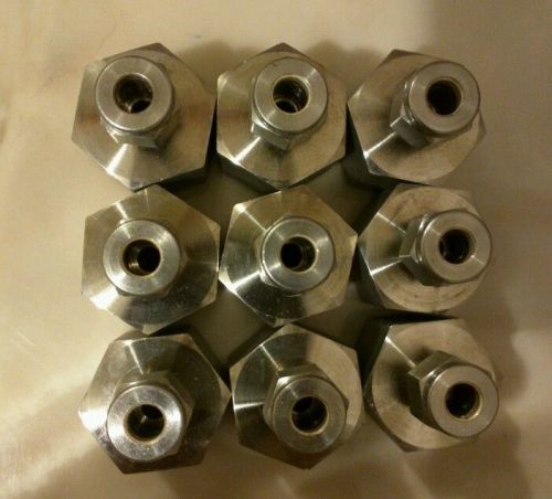 (9)Swagelok connectors 1/4 tube x 1/2 female