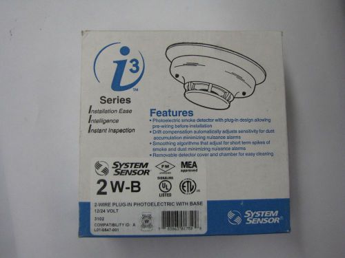 System sensor 2w-b plug-in photoelectric w/ base for sale