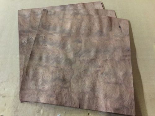 Wood Veneer Waterfall Bubinga 16x17 6Pieces Total Raw Veneer&#034;EXOTIC&#034;WF2 1-29-15