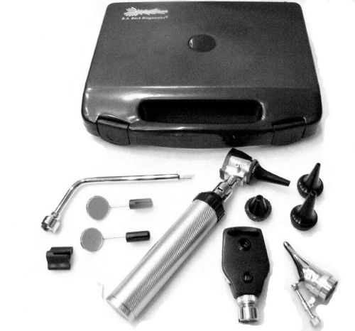 Ent otoscope ophthalmoscope kit with hard shelled case for sale