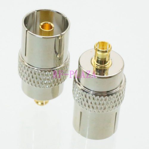 Adapter IEC PAL DVB-T female jack to MCX male plug 75ohm straight COAXIAL