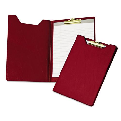 Pad Holder, Heavy Vinyl, Brass Clip, Writing Pad, Inside Pocket, Burgundy