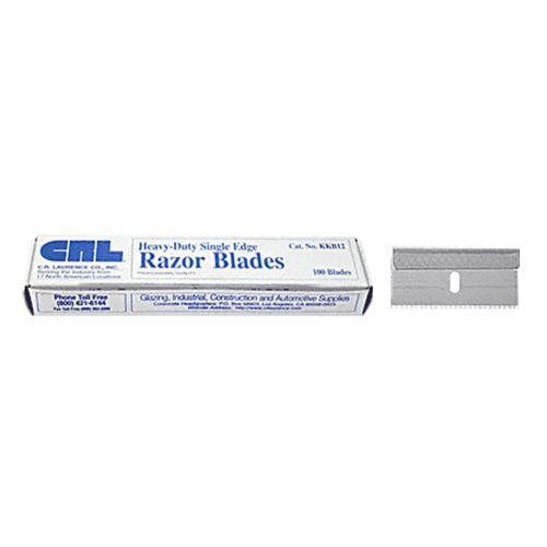 CRL .012&#034; Single Edge Metal Heavy-Duty Razor Blades - 100/Pk