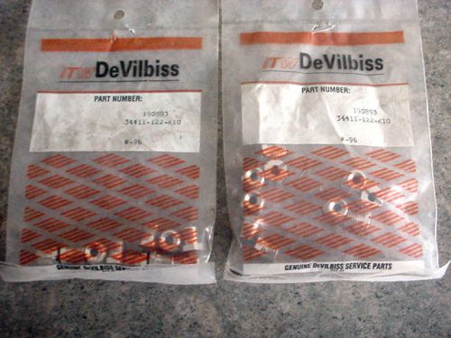 20 NOS devilbiss adapters 34411-122-K10 190893 paint spray gun sprayer fittings