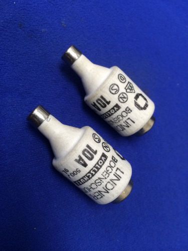 LOT OF 2 LINDNER KEMA KEUR BOTTLE FUSE 10A 500V