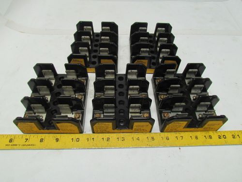 Buss bussmann j60030-3p fuse block holder 3-pole class j fuses 30a 600v lot of 5 for sale