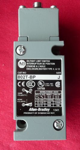 NEW ALLEN BRADLEY 802T-BP PLUG-IN OILTIGHT LIMIT SWITCH 802TBP SERIES J