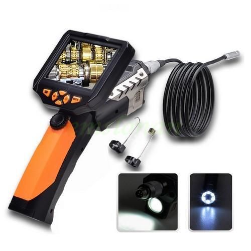 8.2mm Inspection Camera 3.5&#034; LCD Screen Endoscope Borescope Scope 1M Tube 6 LED