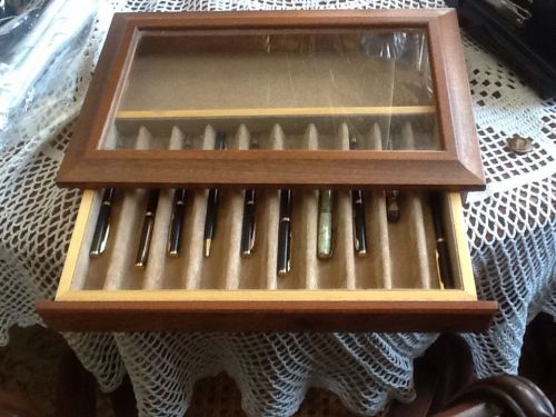 Walnut Desk Holder For Pens