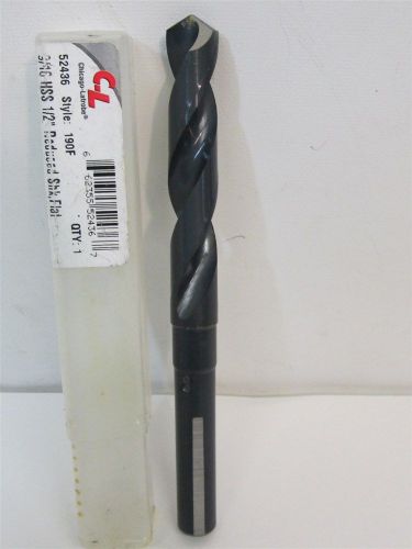Chicago-latrobe 190f style, 52436, 9/16&#034;, hss, reduced shank drill bit for sale