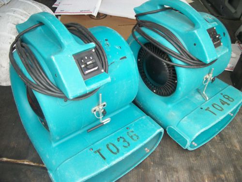 LOT OF 2 DRIEAZ AIR BLOWER MOVERS MODEL F 65-SM 3 SPEED DRI EAZ