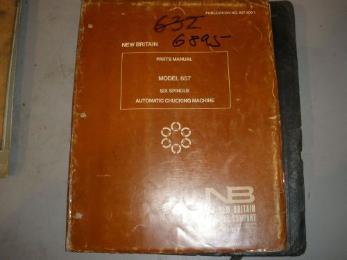 New Britain Model 657 Chuck Six Spindle Parts Manual