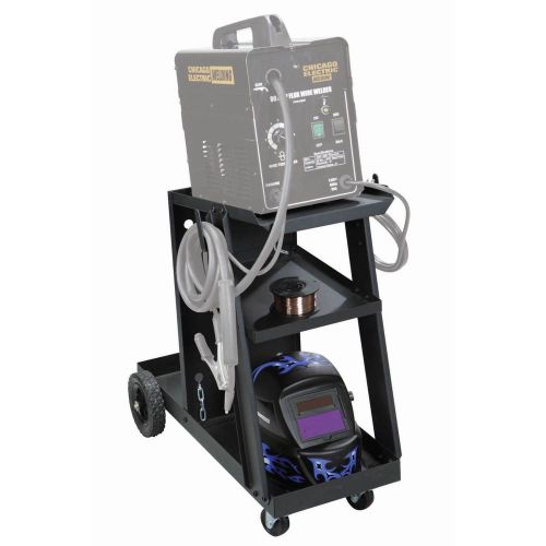 Welding cart for mig tig flux welder heavy duty swivel wheels for sale