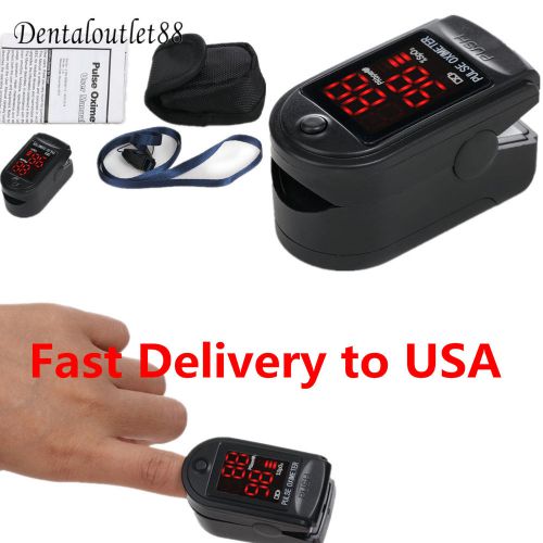 SALE!! CE&amp;FDA  factory Fingertip Pulse Oximeter Spo2 Monitor+ carry bag  ca