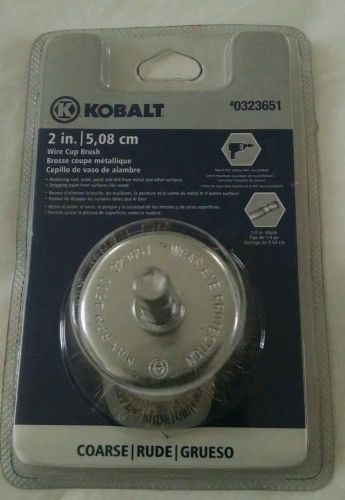 ~ KOBALT 2 INCH  5,08 cm COARSE WIRE CUP BRUSH NIP ~