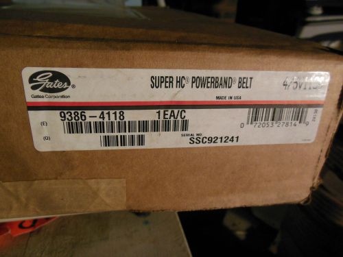 Gates 9386-4118 superHC powerband belt 4/5V1180