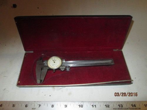 MACHINIST LATHE MILL Mitutoyo Dial Caliper Gauge Gage in Case