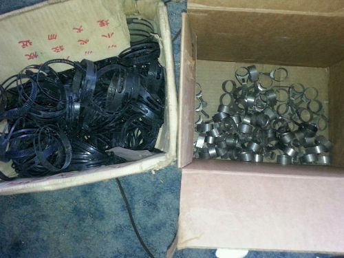 WWll WITTEK HOSE CLAMPS SureTite stainles100 pcs total vintage  authentic